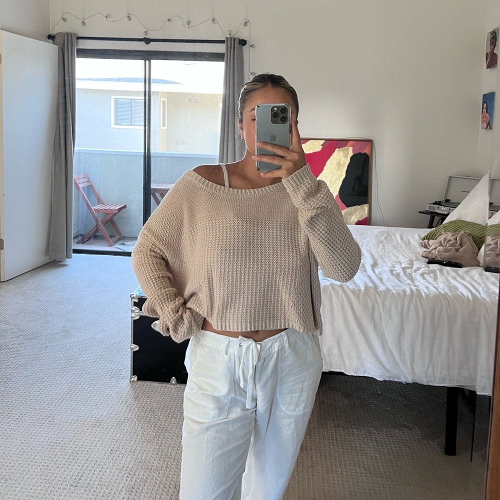 UO Cropped Knit Sweater